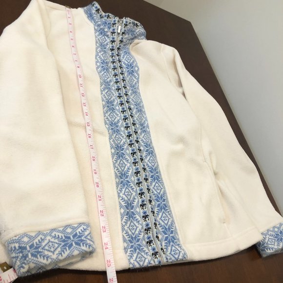 LL Bean Women’s Fleece Zip Up Fleece Jacket Size M Pre-Owned. - Picture 8 of 16